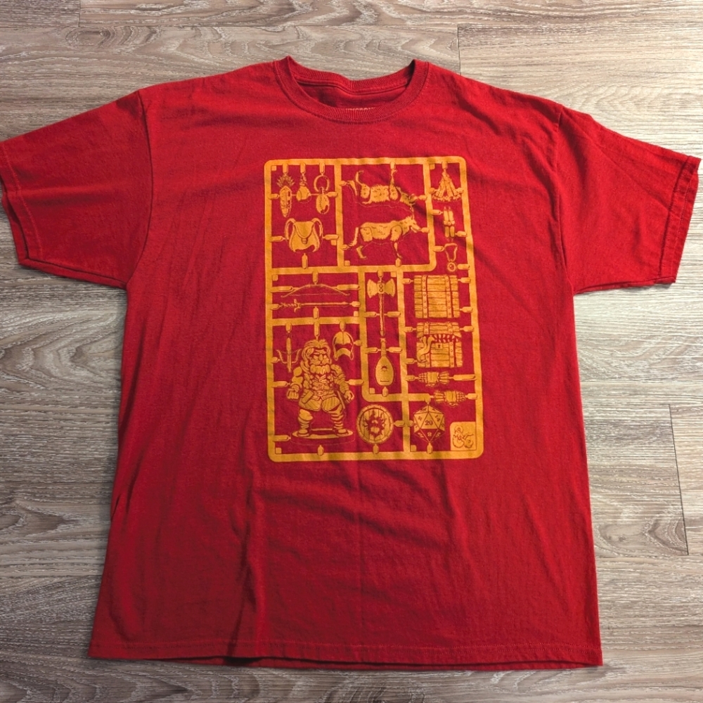 Loot Crate dungeons and dragons graphic tee XL